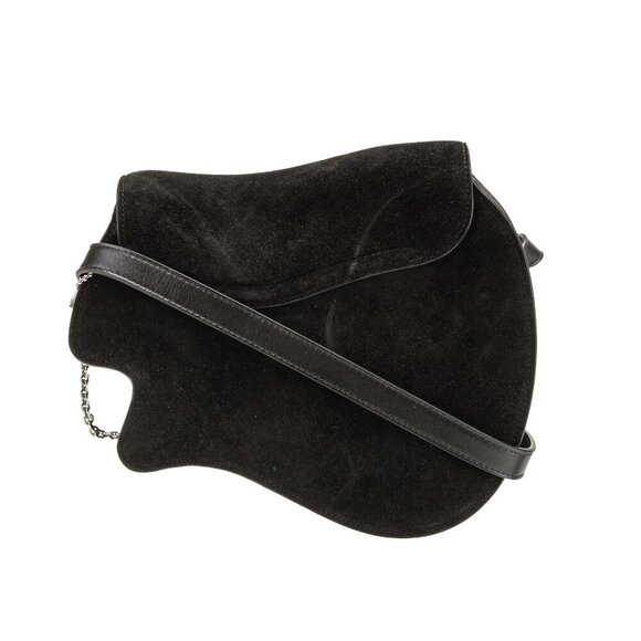 Amiri Guitar Shoulder Bag in Black Leather and Suede NWT - Picture 6 of 10